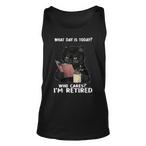 Cats Lover Retirement Tank Tops