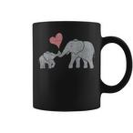 Mom And Baby Elephant Mugs