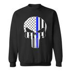 Police Skull Sweatshirts