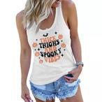 Thick Thighs Spooky Vibes Tank Tops