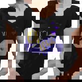 Funny Oh Whale  For Marine Mammal Lovers- Purple Women V-Neck T-Shirt