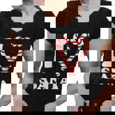 I Heart Santa Candy Cane T-Shirt Graphic Design Printed Casual Daily Basic Women V-Neck T-Shirt