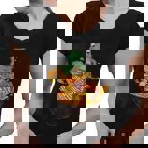 Kawaii Frog Japanese Ramen Noodles Cottagecore Aesthetic Women V-Neck T-Shirt