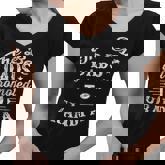 Mens The Best Dads Get Promoted To Grandpa Distressed Fathers Day  Women V-Neck T-Shirt