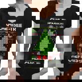 Periodic Table Tree Oh Chemistree Fun Chemistry Teacher Xmas V2 Women V-Neck T-Shirt