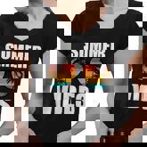 Summer Vibes Sunset Beach Tropical Women V-Neck T-Shirt