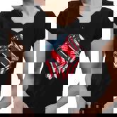 Trinidad And Tobago American Blood Inside Me - Country Flags Women V-Neck T-Shirt