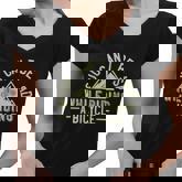 You Cant Be Sad While Riding A Bicycle Mtb Mountain Bike Quote Women V-Neck T-Shirt