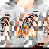 Pacu Nurse Leopard Rainbow Halloween Pumpkin Nursing  Women V-Neck T-Shirt