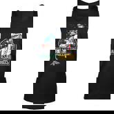 Mens Grandpa Saurus Dinosaur T Rex American Flag Family Matching  Unisex Tank Top