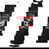 Santa Skull Candy Cane Ugly Christmas Sweater T-Shirt Graphic Design Printed Casual Daily Basic Unisex Tank Top