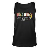 Teaching Is My Jam Blessed Teacher Fun Design For A Teacher  Unisex Tank Top