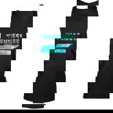 Tennessee Map Colorful Isolated Tennessee State Map In Watercolor United States Unisex Tank Top