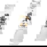 Classy Teacher Life Messy Hair Bun Leopard Women Mothers Day  Unisex Tank Top