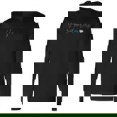 Honduras Simple Love Honduran Flag Heart On Honduras Men Women Long Sleeve T-Shirt T-shirt Graphic Print