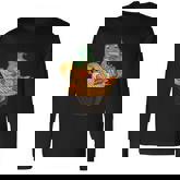 Kawaii Frog Japanese Ramen Noodles Cottagecore Aesthetic Long Sleeve T-Shirt