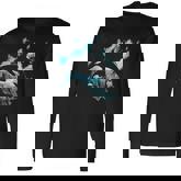 Killer Whale Ocean Swim Cool Animal Creature Orca Men Women Long Sleeve T-Shirt T-shirt Graphic Print