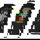 Let The Shenanigans Begin Mardi Gras Mask Costume Long Sleeve T-Shirt