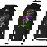 Mardi Gras Dabbing Rex Dinosaur Mardi Grawr Bead Costume Men Women Long Sleeve T-Shirt T-shirt Graphic Print