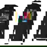 The Periodic Table Of Horror Movies Chemistry Science Men Women Long Sleeve T-Shirt T-shirt Graphic Print