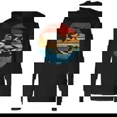 Retro Killer Whale Men Women Long Sleeve T-Shirt T-shirt Graphic Print