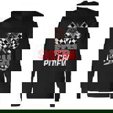 Sister Pit Crew Race Car Birthday Party Racing Long Sleeve T-Shirt