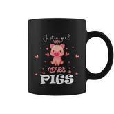 Just A Girl Who Loves Pigs Cute Animal Pig Nice Gift Girls Graphic Design Printed Casual Daily Basic Coffee Mug
