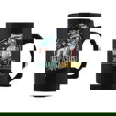 Mens Grandpa Saurus Dinosaur T Rex American Flag Family Matching  Coffee Mug