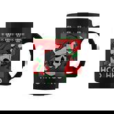 Santa Skull Candy Cane Ugly Christmas Sweater T-Shirt Graphic Design Printed Casual Daily Basic Coffee Mug