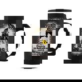 Womens Messy Bun Mom Of Both Baseball Softball Busy Raising Ballers Coffee Mug