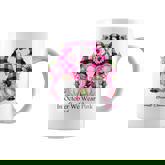 In October We Wear Pink Gnome Sunflower Breast Cancer  Coffee Mug