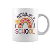 Rainbow Happy Last Day Of School Teacher Student Graduation  V2 Coffee Mug