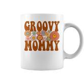 Retro Groovy Mommy Matching Family 1St Birthday Party  Coffee Mug