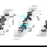 Support Squad  For Women Ovarian Cancer Messy Bun  Coffee Mug