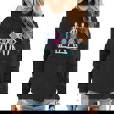 90S Synthwave Cheer Team Cheerleader Vaporwave Cheerleading Gift Women Hoodie