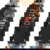 Dabbing Santa Claus Ugly Christmas Sweater Design Graphic Design Printed Casual Daily Basic Women Hoodie