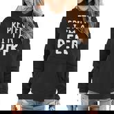 Funny Lazy Halloween Costume Shirt Pretend Im A Deer Costume Women Hoodie Graphic Print Hooded Sweatshirt