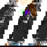 Mardi Gras Skull Jester Hat Women Hoodie