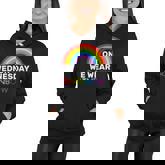 On Wednesday We Wear Rainbow Women Hoodie