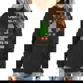 Periodic Table Tree Oh Chemistree Fun Chemistry Teacher Xmas V2 Women Hoodie Graphic Print Hooded Sweatshirt