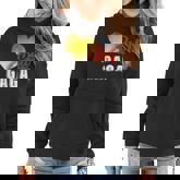 Womens Baseball Softball Ball Heart Gaga Funny Mothers Day Sporter  Women Hoodie Graphic Print Hooded Sweatshirt