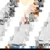 Cowboy Boo How Retro Ghost Halloween Costume Desert Cactus  Women Hoodie Graphic Print Hooded Sweatshirt