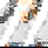 Floral Highland Cow Heifer Horseshoe Western Country Cowboy  Women Hoodie Graphic Print Hooded Sweatshirt