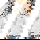 Retro Vintage Groovy Trick Or Teach Halloween Teacher Life  V2 Women Hoodie Graphic Print Hooded Sweatshirt