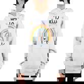 Hello Tk Rainbow For Prek Preschool Teacher Girls  Youth Hoodie