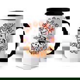 Cute Ghost Book Reading Halloween Teacher Spooky Teacher Accent Mug