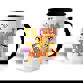 Groovy Halloween Trick Or Teach Retro Floral Ghost Teacher  V33 Accent Mug