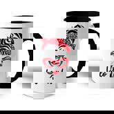 Leo Girl Messy Bun Leopard Bandana July Zodiac Sign Birthday  Accent Mug