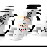 Leo Girl Messy Bun Leopard Bandana July Zodiac Sign Birthday  V2 Accent Mug