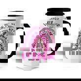October We Wear Pink Rainbow Breast Cancer Awareness Leopard  Accent Mug